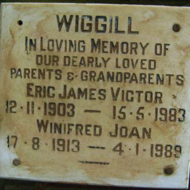 WIGGILL Eric James Victor 1903-1983 &amp; Winifred Joan 1913-1989
