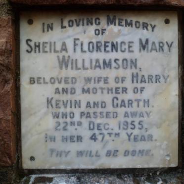 WILLIAMSON Sheila Florence Mary -1955