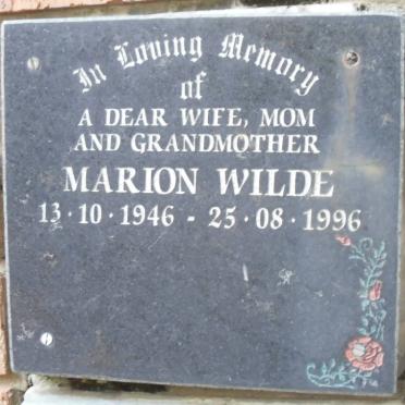 WILDE Marion 1946-1996
