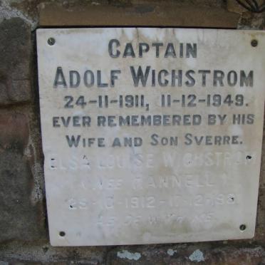 WICHSTROM Adolf 1911-1949 &amp; Elsa Louise HANNELL 1912-1981