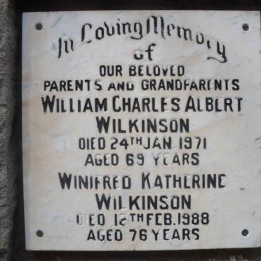 WILKINSON William Charles Albert -1971 &amp; Winifred Katherine -1988