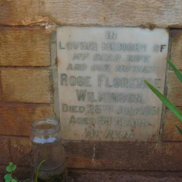 WILKINSON Rose Florence -1951