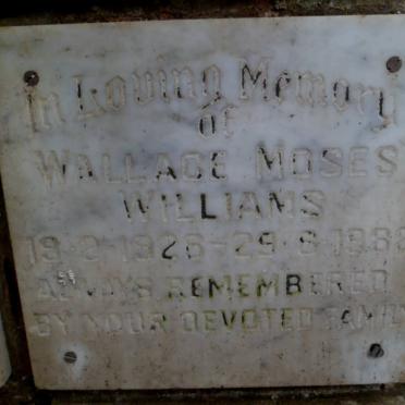 WILLIAMS Wallace Moses 1926-1982