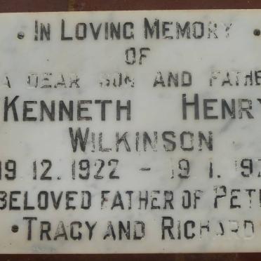 WILKINSON Kenneth Henry 1922-1972