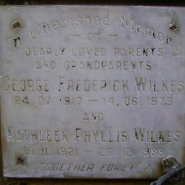 WILKES George Frederick 1917-1979 &amp; Kathleen Phyllis 1921-1989