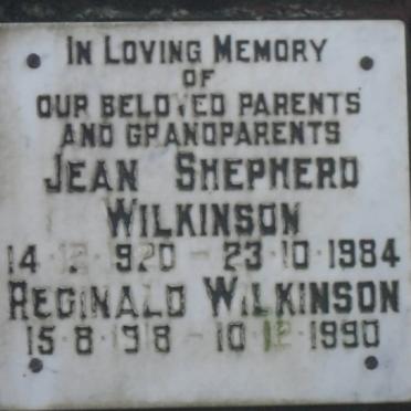 WILKINSON Reginald 1918-1990 &amp; Jean Shepherd 1920-1984