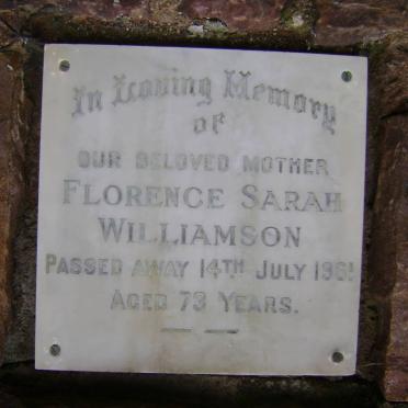 WILLIAMSON Florence Sarah -1961