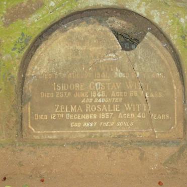 WITT Isidore Gustav  -1945 :: WITT Zelma Rosalie  -1957