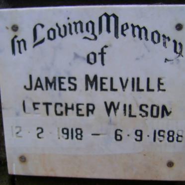 WILSON James Melville Letcher 1918-1988