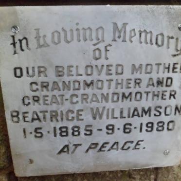 WILLIAMSON Beatrice 1885-1980