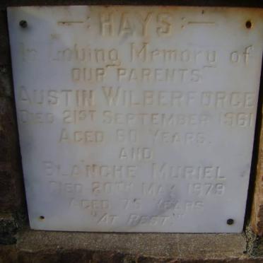 WILBERFORCE Austin -1961 &amp; Blanche Muriel -1979