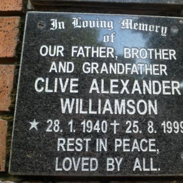 WILLIAMSON Clive Alexander 1940-1999