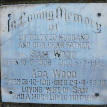 WOOD Sam 1908-1986  &amp; Ada 1911-1988