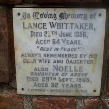 WHITTAKER Lance -1956  :: WHITTAKER Noelle -1965