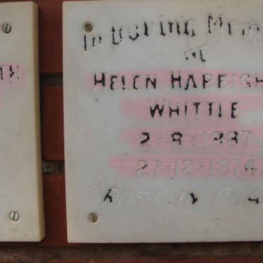 WHITTLE Helen Habbishaw 1887-1974