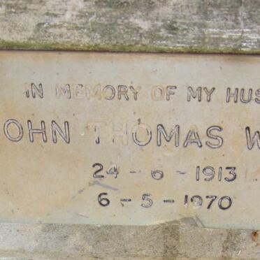 WHITE John Thomas 1913-1970