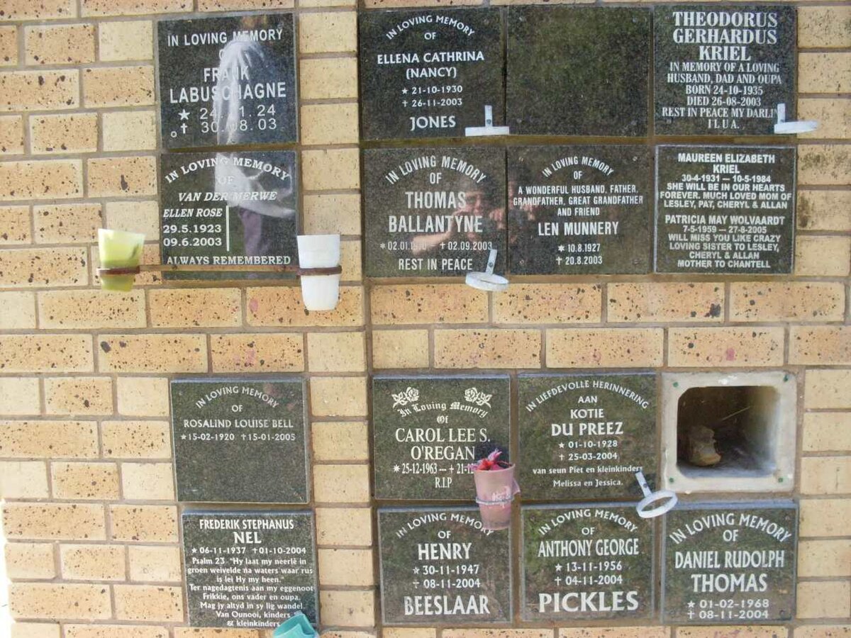 BEESLAAR :: BELL :: NEL :: O'REGAN :: PICKLES :: DU PREEZ :: THOMAS