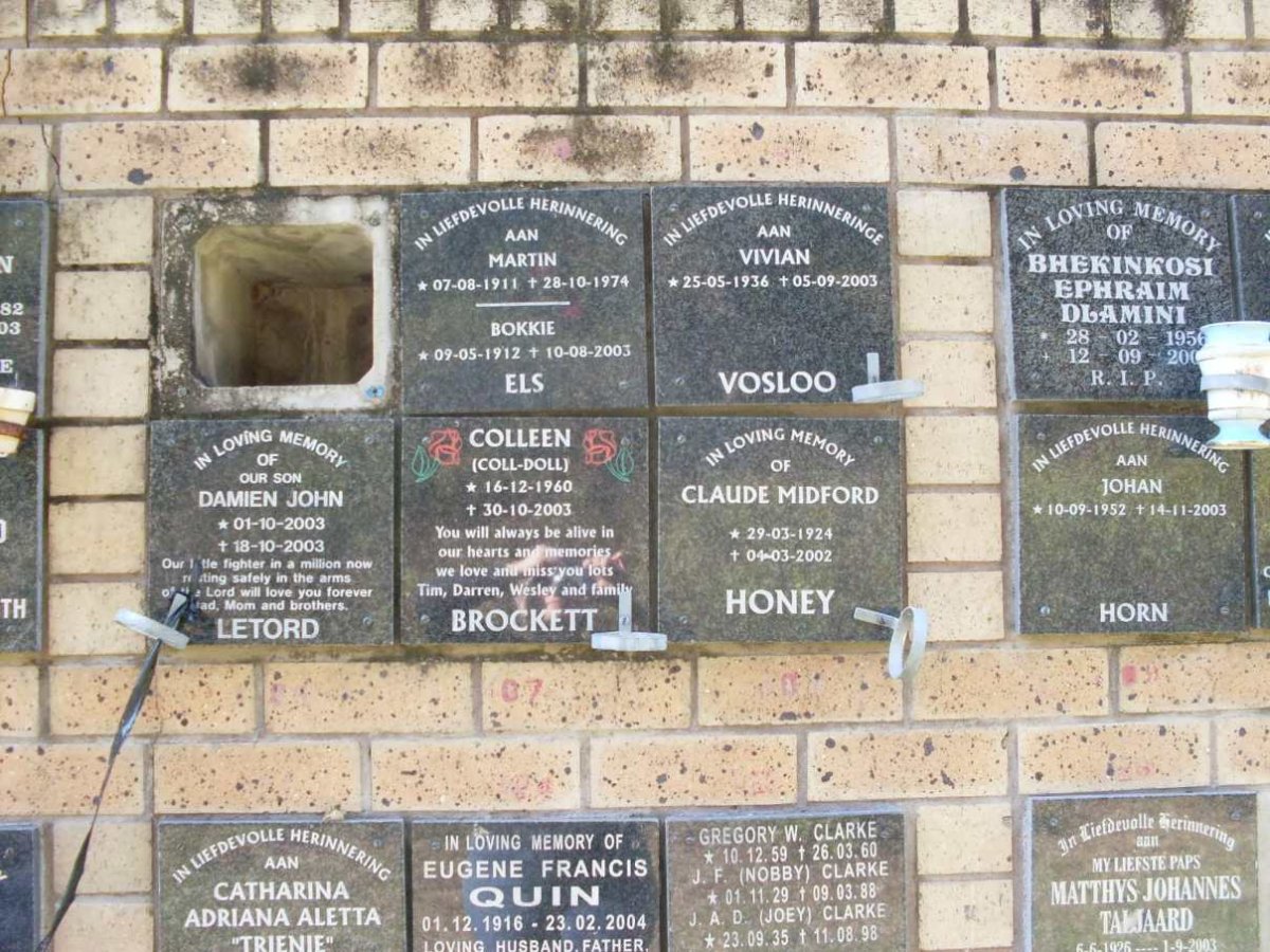 BROCKETT :: CLARKE :: SLAMINI :: ELS :: HONEY :: HORN :: LETORD :: QUIN :: VOSLOO