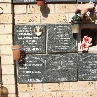 BELING :: VAN DER MERWE :: MOSTERT :: NEETHLING :: OLIVIER