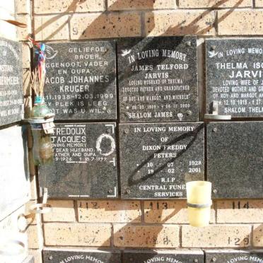 JARVIS :: KRUGER :: PETERS :: TREDOUX