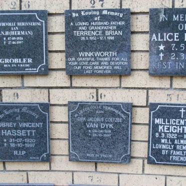 GROBLER :: WINKWORTH :: HASSETT :: VAN DYK  