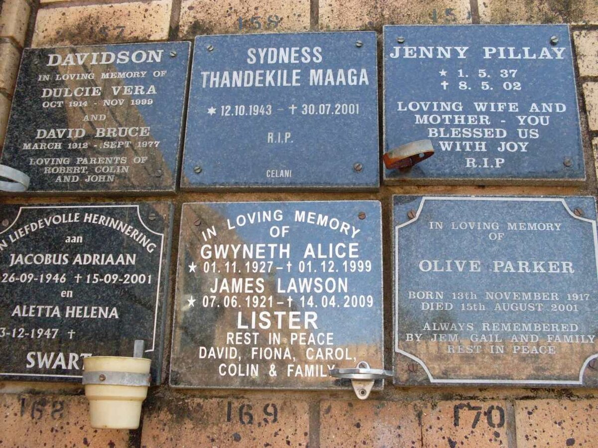 DAVIDSON :: LISTER :: MAAGA :: SWART