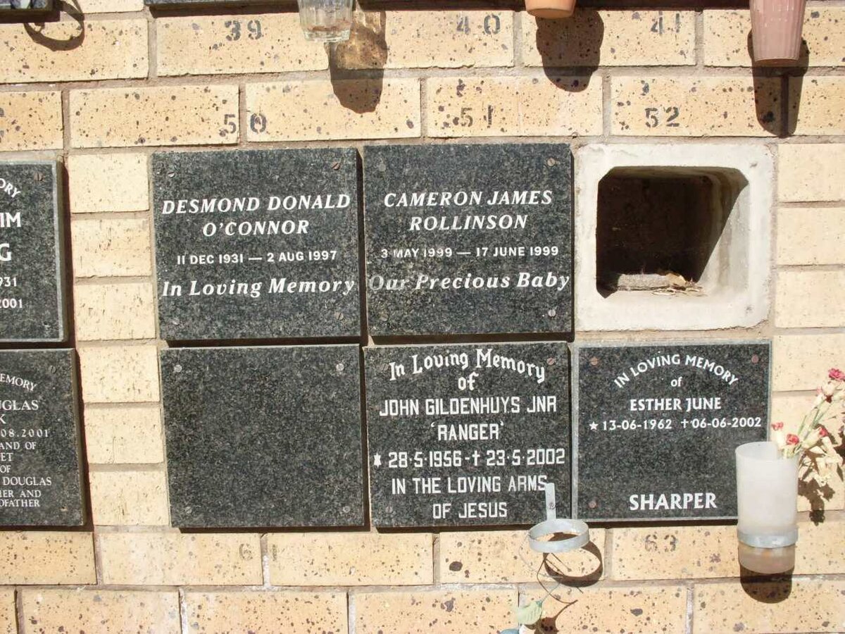 GILDENHUYS :: O'CONNOR :: ROLLINSON :: SHARPER