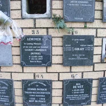 DeNICHEA :: LORIMER :: PIENAAR :: DE WET