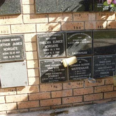 JOUBERT :: NORGATE :: PARKIN :: SAUERMAN :: WEPPENAAR :: WYK van