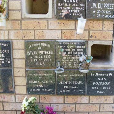 ERTEKES :: FARMAN :: PIENAAR :: POISSON :: SCANNELL