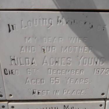 YOUNG Hilda Agnes -1973