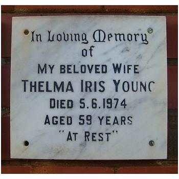 YOUNG Thelma Iris 1915-1974