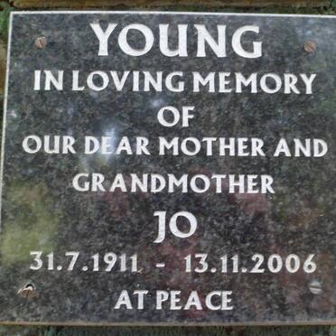 YOUNG Jo 1911-2006