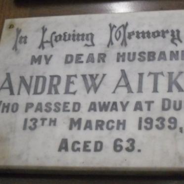 AITKEN Andrew -1939