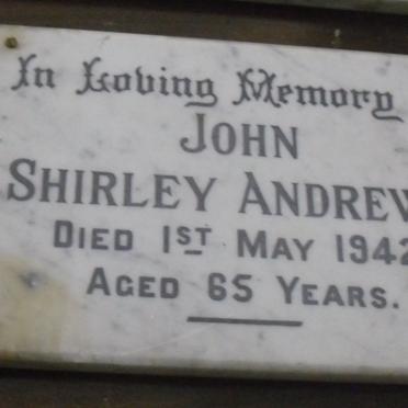ANDREWS John Shirley -1942