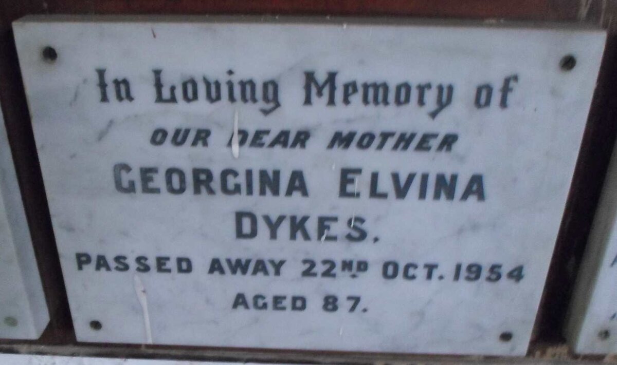 DYKES Georgina Elvina -1954