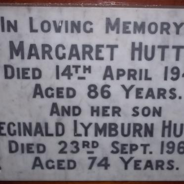 HUTTY Margaret -1944 :: HUTTY Reginald Lymburn -1962