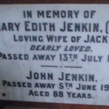 JENKIN John -1955 :: JENKIN Mary Edith -1951