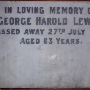 LEWIS George Harold -1953