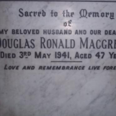MACGREGOR Douglas Ronald -1941