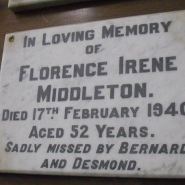 MIDDLETON Florence Irene-1940