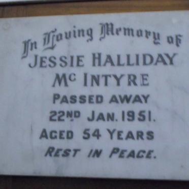 Mc INTYRE Jessie Halliday -1951
