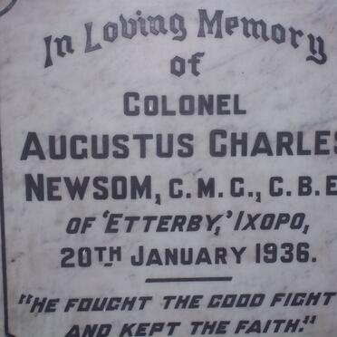 NEWSOM Augustus Charles -1936