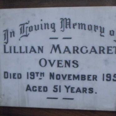 OVENS Lillian Margaret -1951