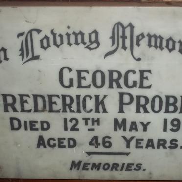 PROBERT George Frederick -1953