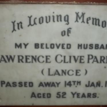 PARMITER Lawrence Clive -1955