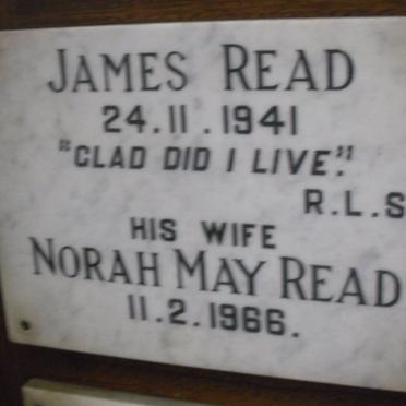 READ James -1941 &amp; Norah May -1966