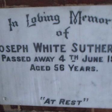 SUTHERLAND Joseph White -1952