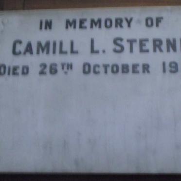 STERNE Camill L. -1950