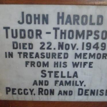 THOMPSON John Harold, TUDOR -1949